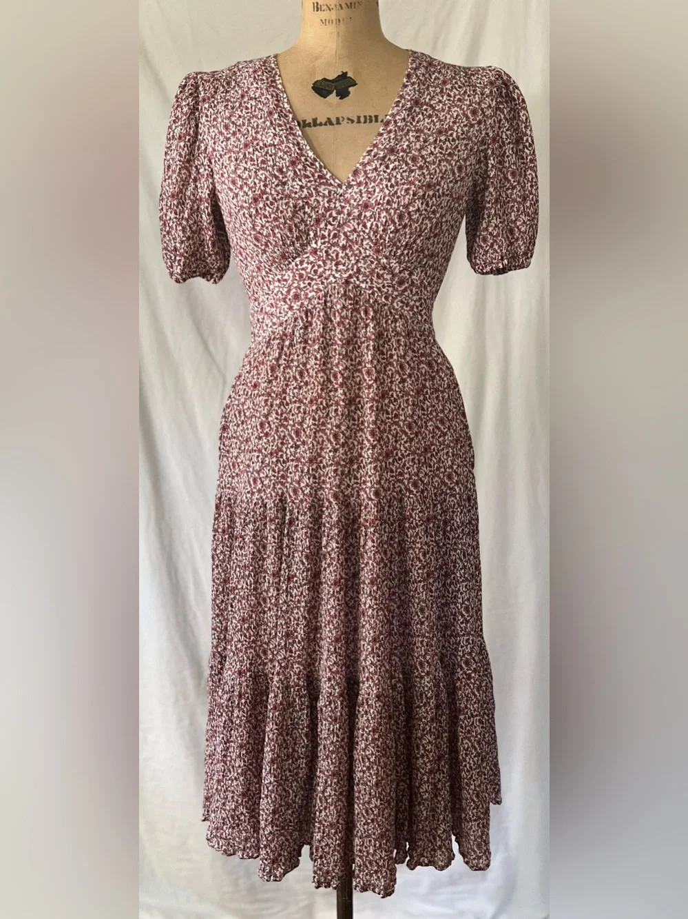 Tory Burch Pink Floral Flowy Keepsake Dress Size 0  *as is